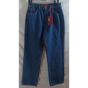 Cottage Street Jeans Womens Size 8 Classic Relaxed Blue Denim Pant Straight Leg